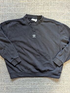 adidas Black Crewneck Sweatshirt Size XS